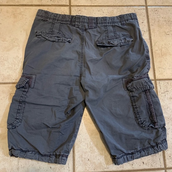 XSIDE Authentic Wear Dept. Distressed Cargo Shorts Men's W:32 Grey - Picture 2 of 7